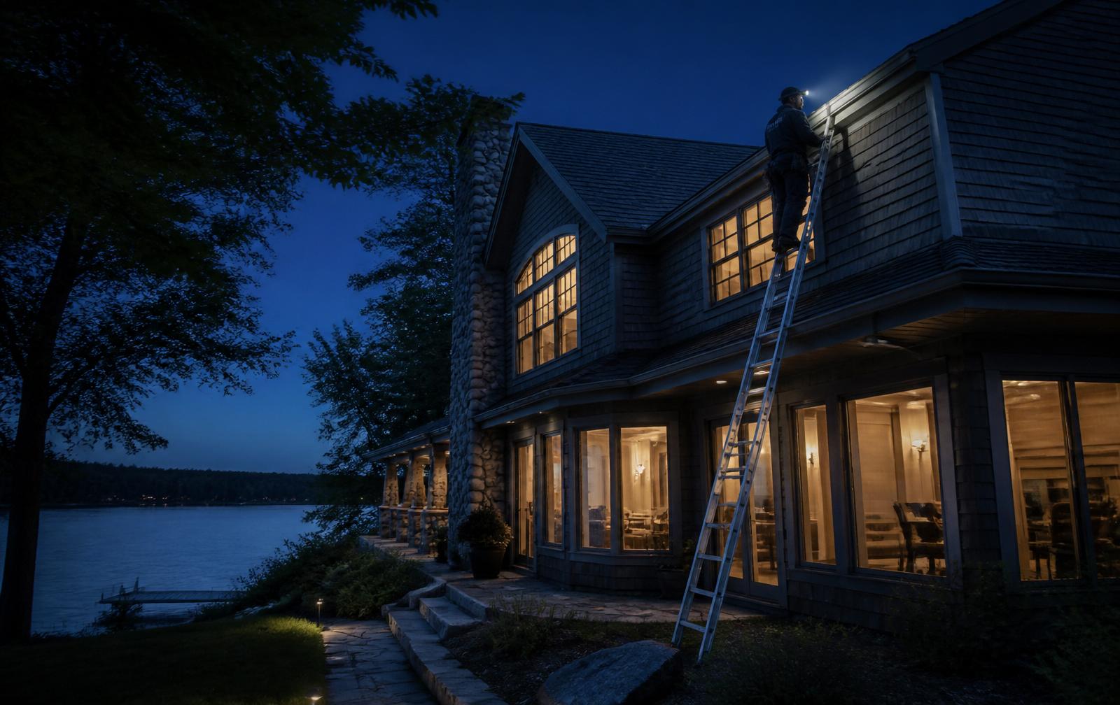 Michigan's Bat Expert at work on a lakeside home